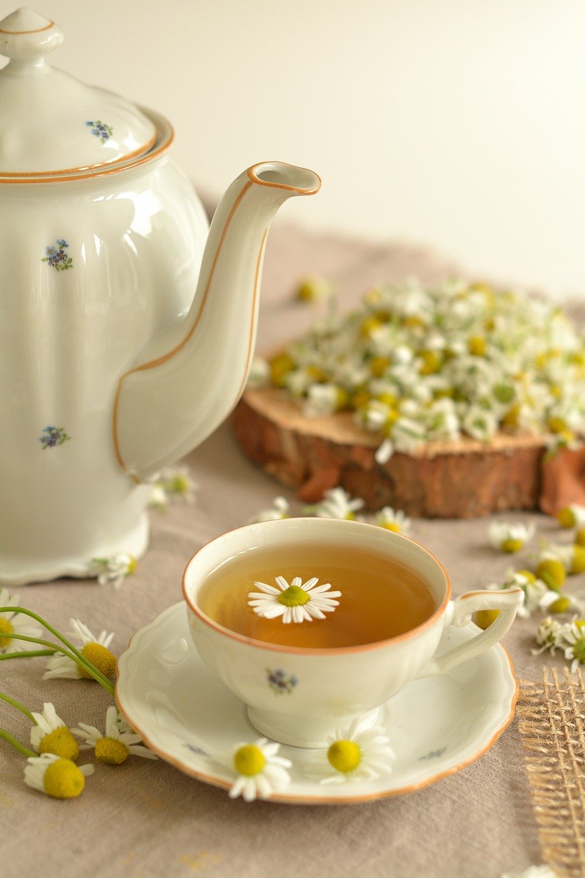 tea, herbs, chamomile